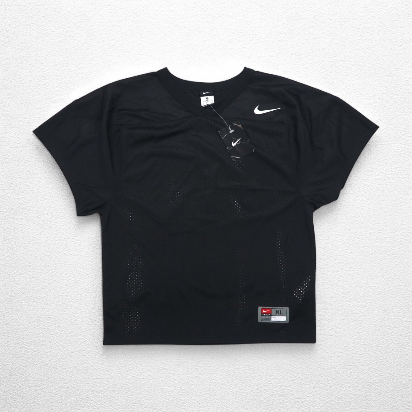 NIKE メッシュ ゲームシャツ XL ブラック ポリエステル スウォッシュ 678434-010 未使用品