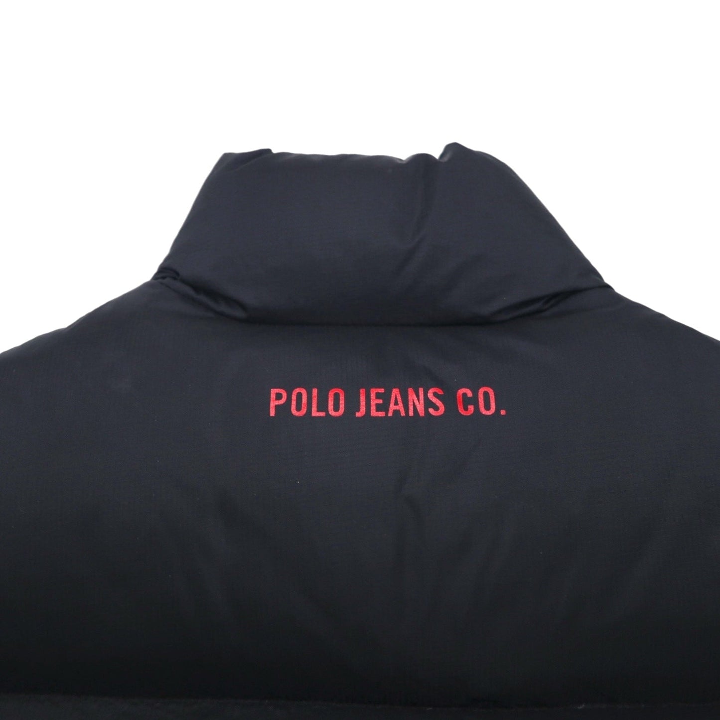 POLO JEANS CO. Ralph Lauren 90年代 ボリューム  ダウンベスト S ブラック リップストップ