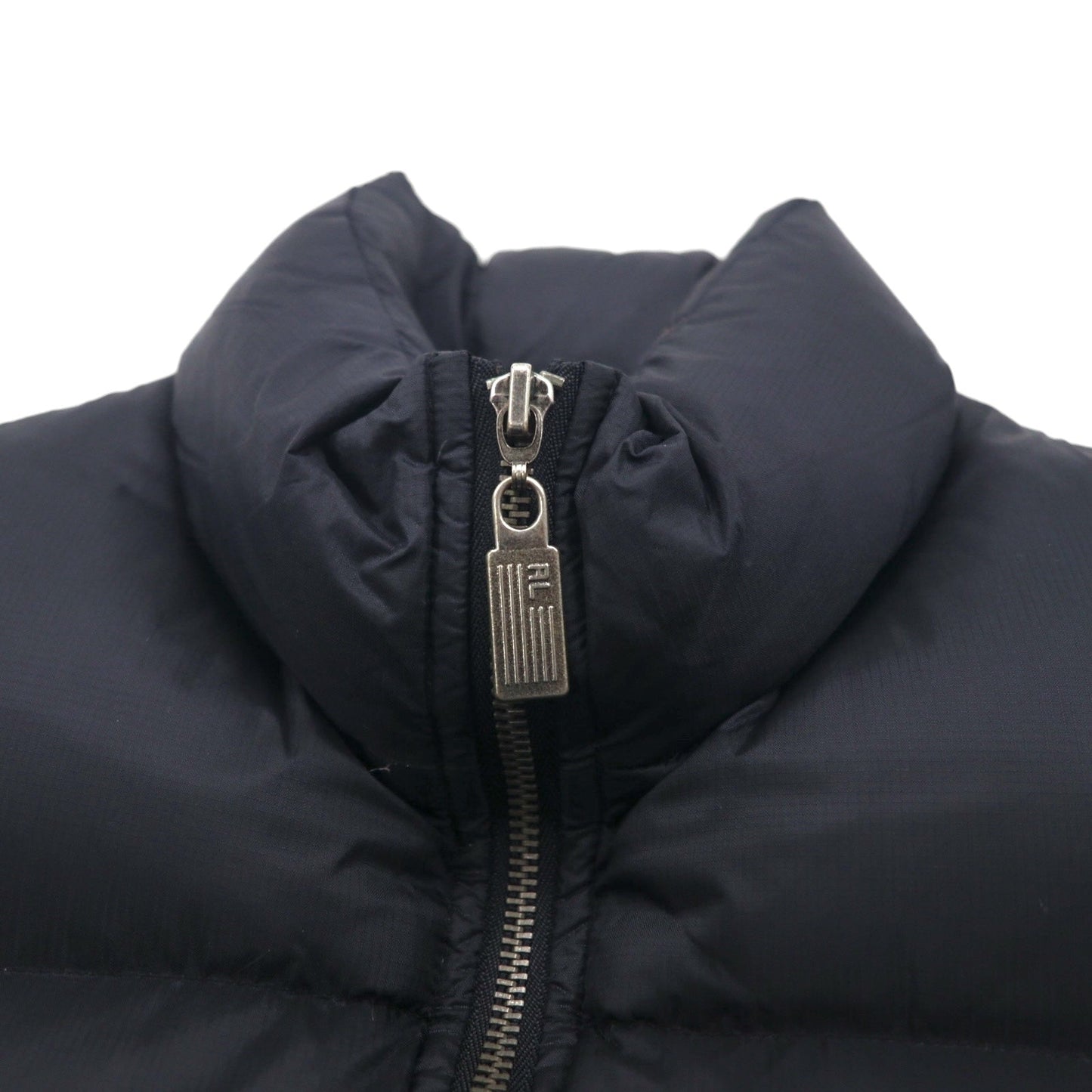 POLO JEANS CO. Ralph Lauren 90年代 ボリューム  ダウンベスト S ブラック リップストップ