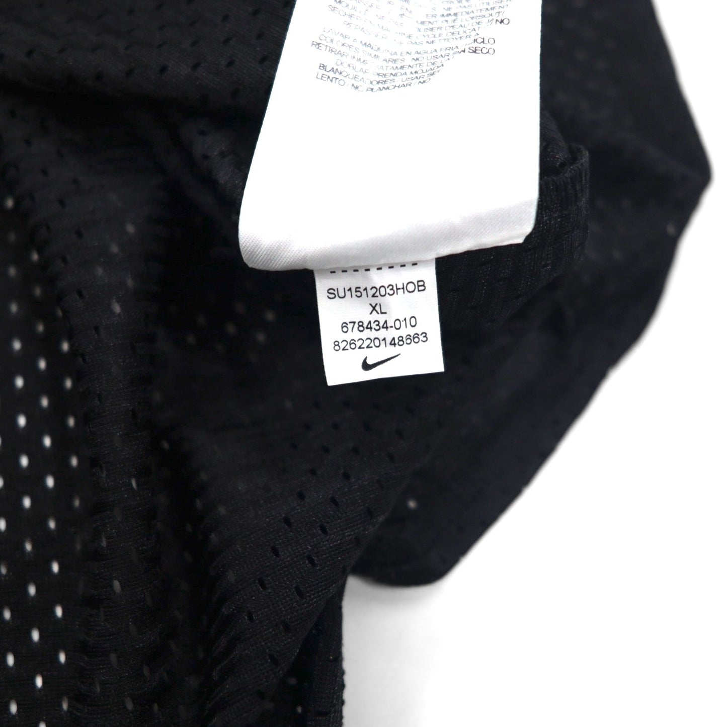 NIKE メッシュ ゲームシャツ XL ブラック ポリエステル スウォッシュ 678434-010 未使用品