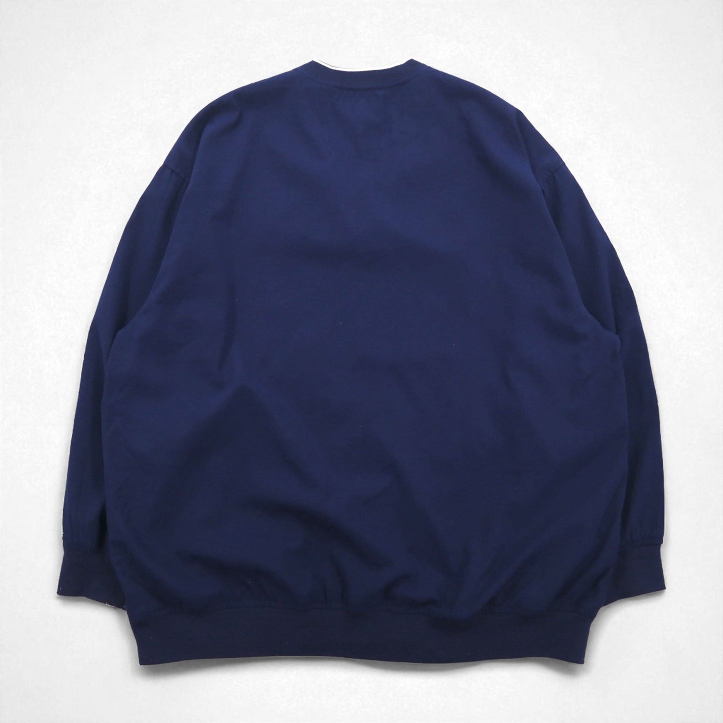 Eddie Bauer ピステ プルオーバー ナイロンジャケット L ネイビー ポリエステル 撥水 ワンポイントロゴ刺繍 サイドポケット