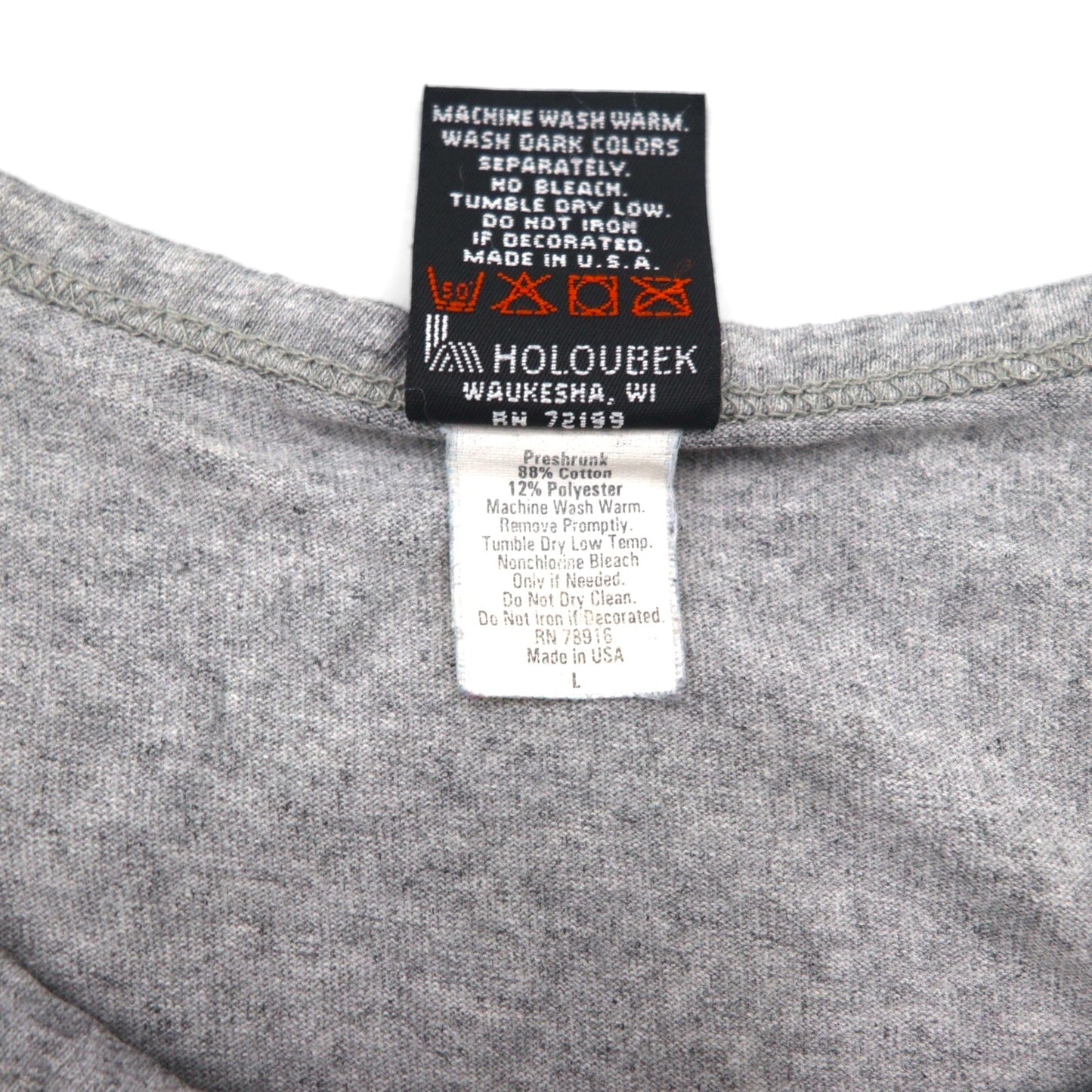HARLEY DAVIDSON 90s Made in USA Tank Top, Size L, Gray Cotton, Honolulu, Hawaii, Double-Sided Print