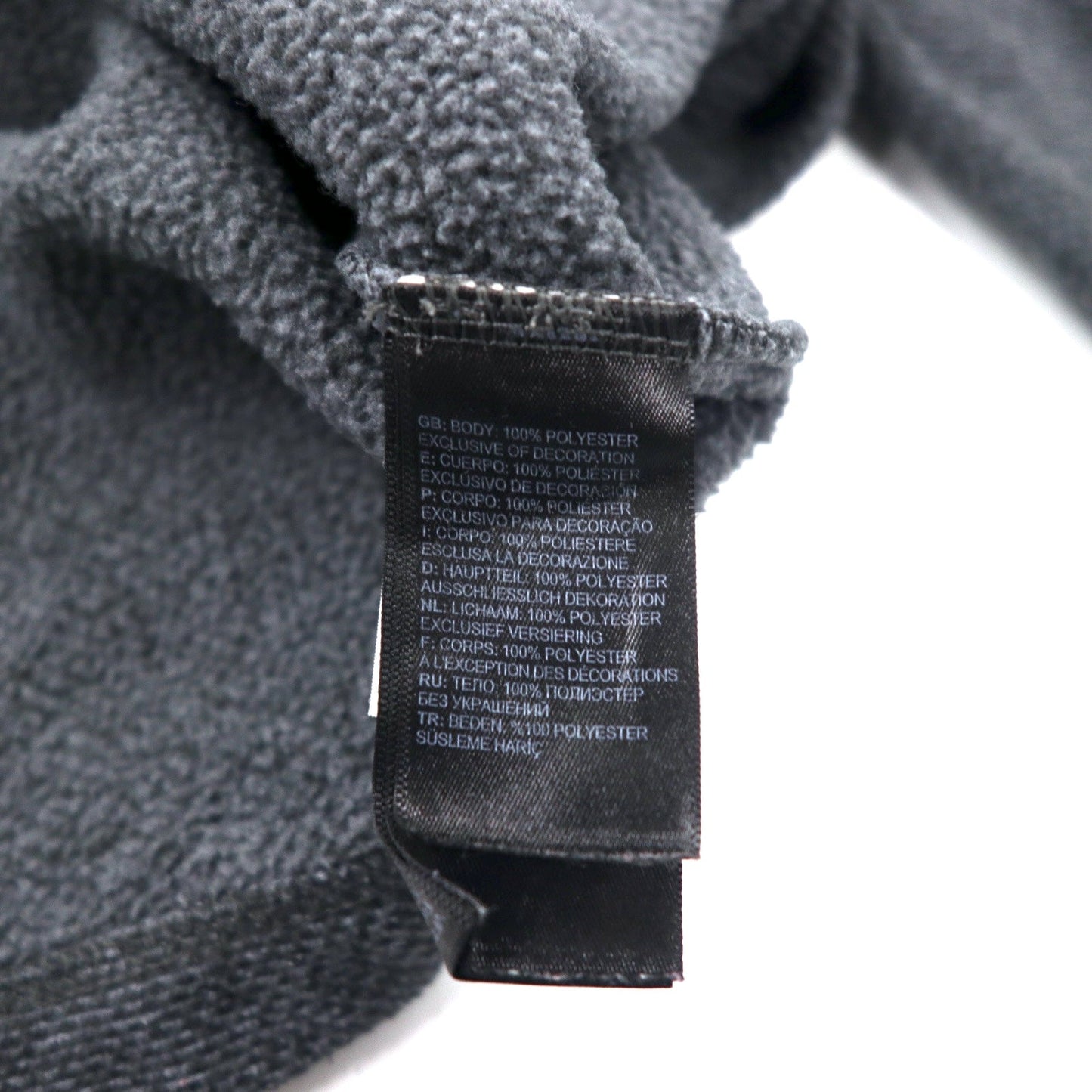 THE NORTH FACE Half-Zip Fleece Jacket, Size M, Gray, Polyester, with Embroidered Logo