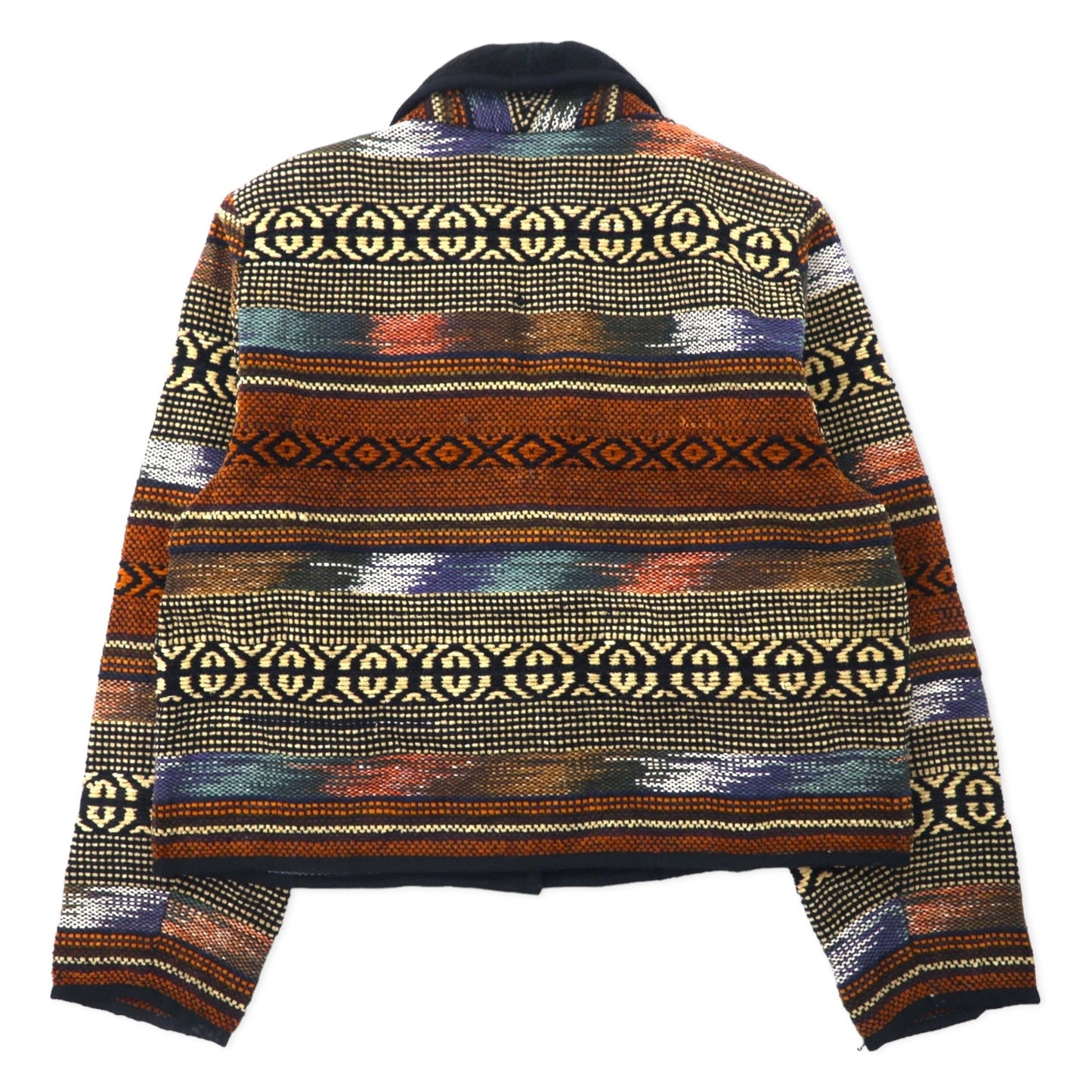 NEW IDENTITY 90s Gobelin Jacquard Jacket, Size L, Multicolor Cotton, All-Over Print