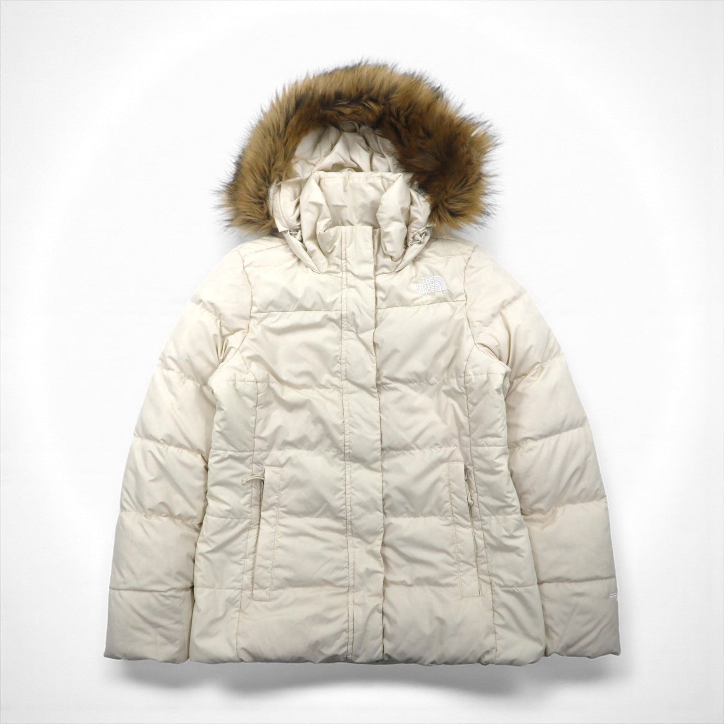 THE NORTH FACE 550フィルパワー ダウンジャケット M ホワイト NF0A4R33 ファー着脱式