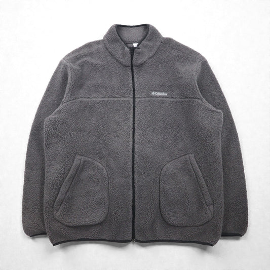 Columbia ラギット リッジⅡ シェルパ フリースジャケット XL グレー ポリエステル AM0792