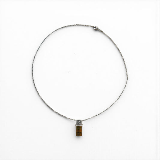 BURBERRY シルバー チェーン ネックレス ペンダント ノバチェック SILVER 925