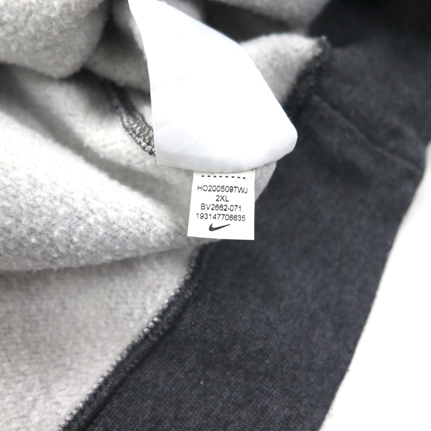 NIKE クラブフリース クルーネック スウェット トレーナー 2XL グレー BV2662-071