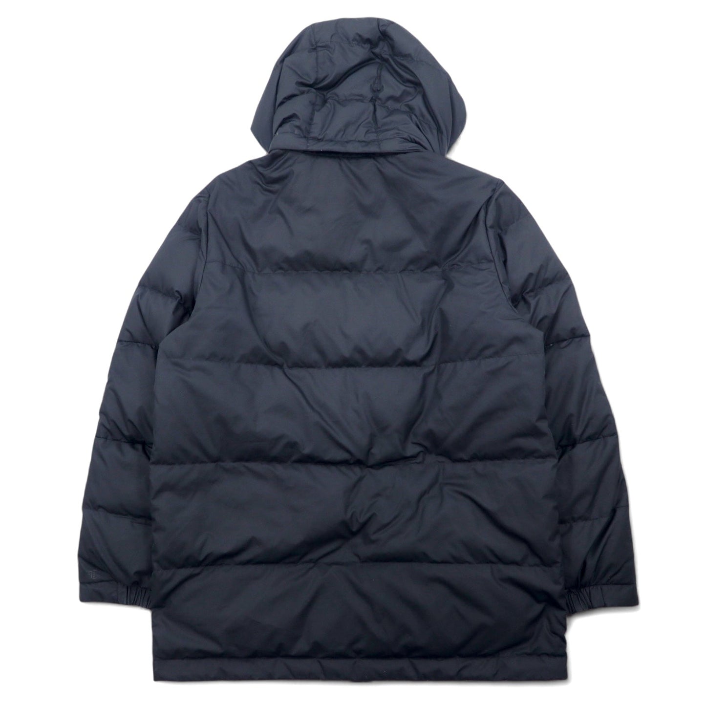 NIKE フード着脱式 550フィルパワー ダウンジャケット L ブラック ダブルジップ ドローコード 546051-010