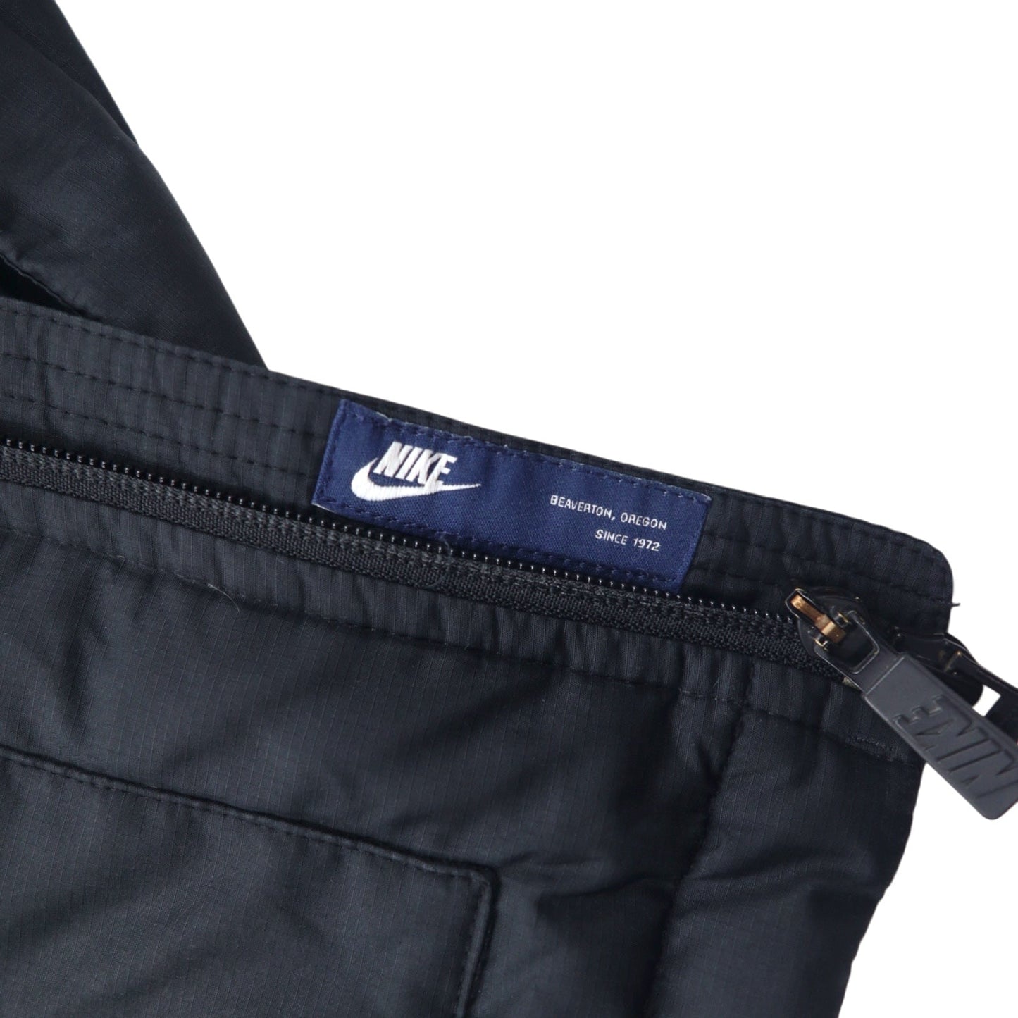 NIKE フード着脱式 550フィルパワー ダウンジャケット L ブラック ダブルジップ ドローコード 546051-010