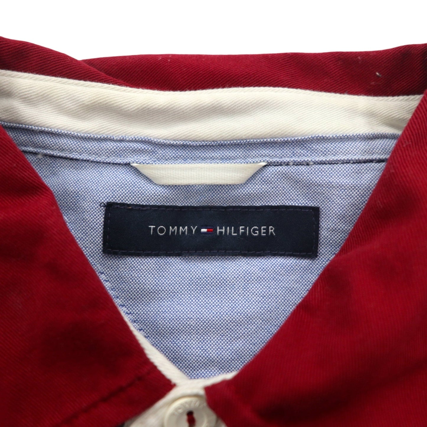 TOMMY HILFIGER Oversized Rugby Shirt, Size M, Navy, Cotton, Embroidered Emblem Logo