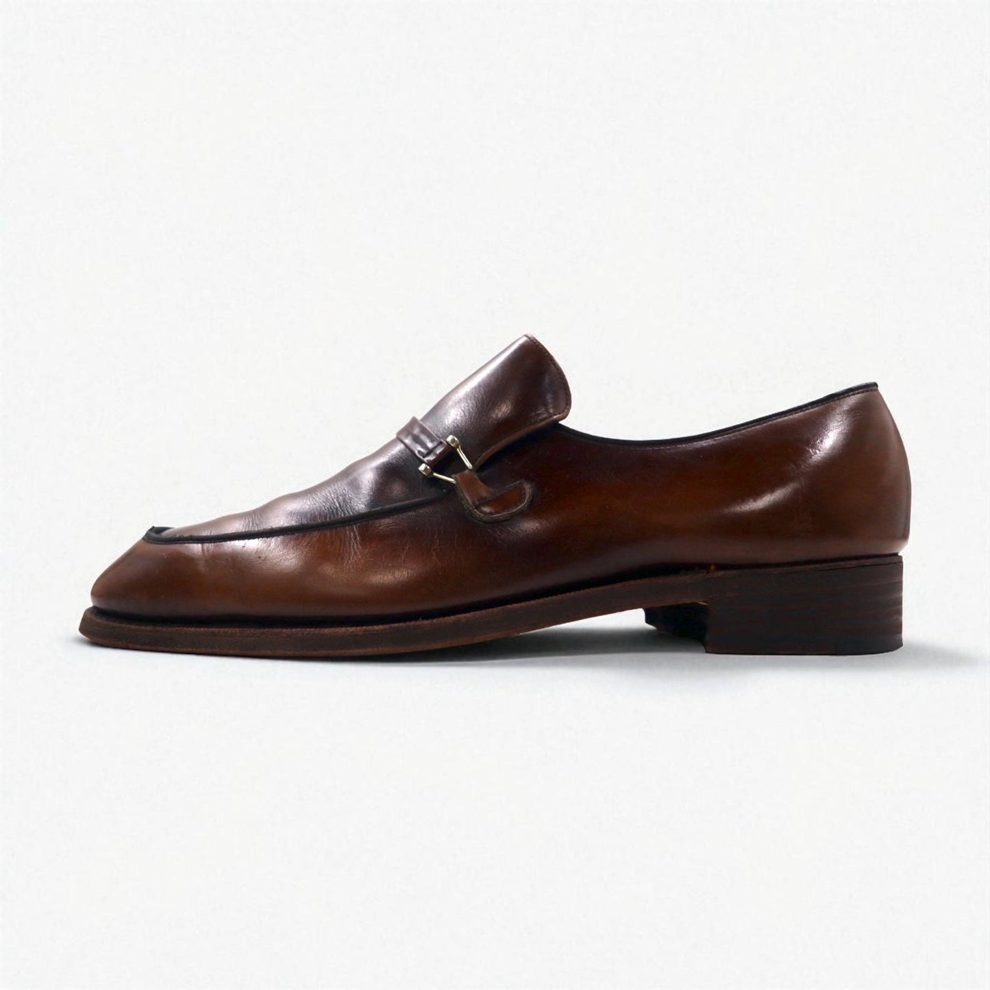 Church's Made in England 1970s Horsebit Loafer Slip-On Dress Shoes, Size 28cm, Leather, Custom Grade, Nitto City