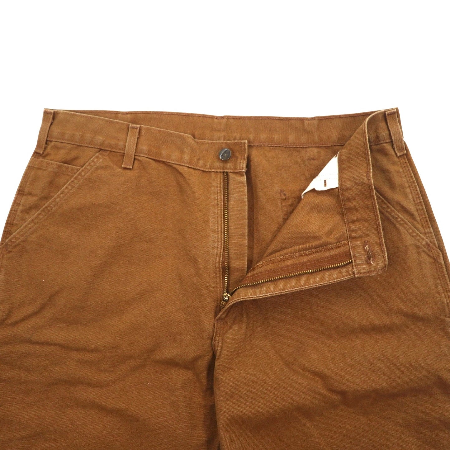 carhartt ルーズフィット ダック ペインターパンツ L ブラウン ウォッシュド B11-BRN メキシコ製