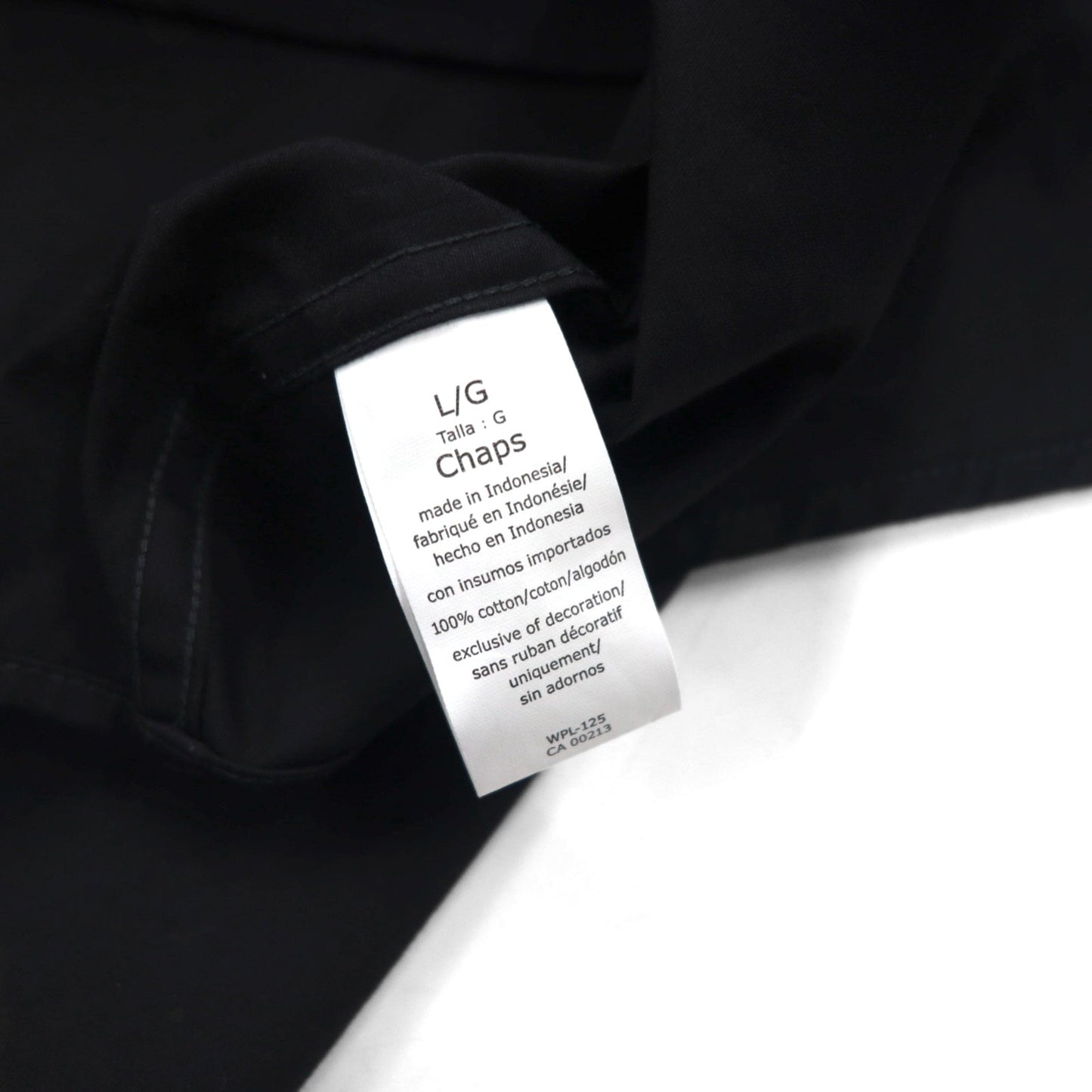 CHAPS Ralph Lauren ボタンダウン シャツ L ブラック エルボーパッチ 未使用品