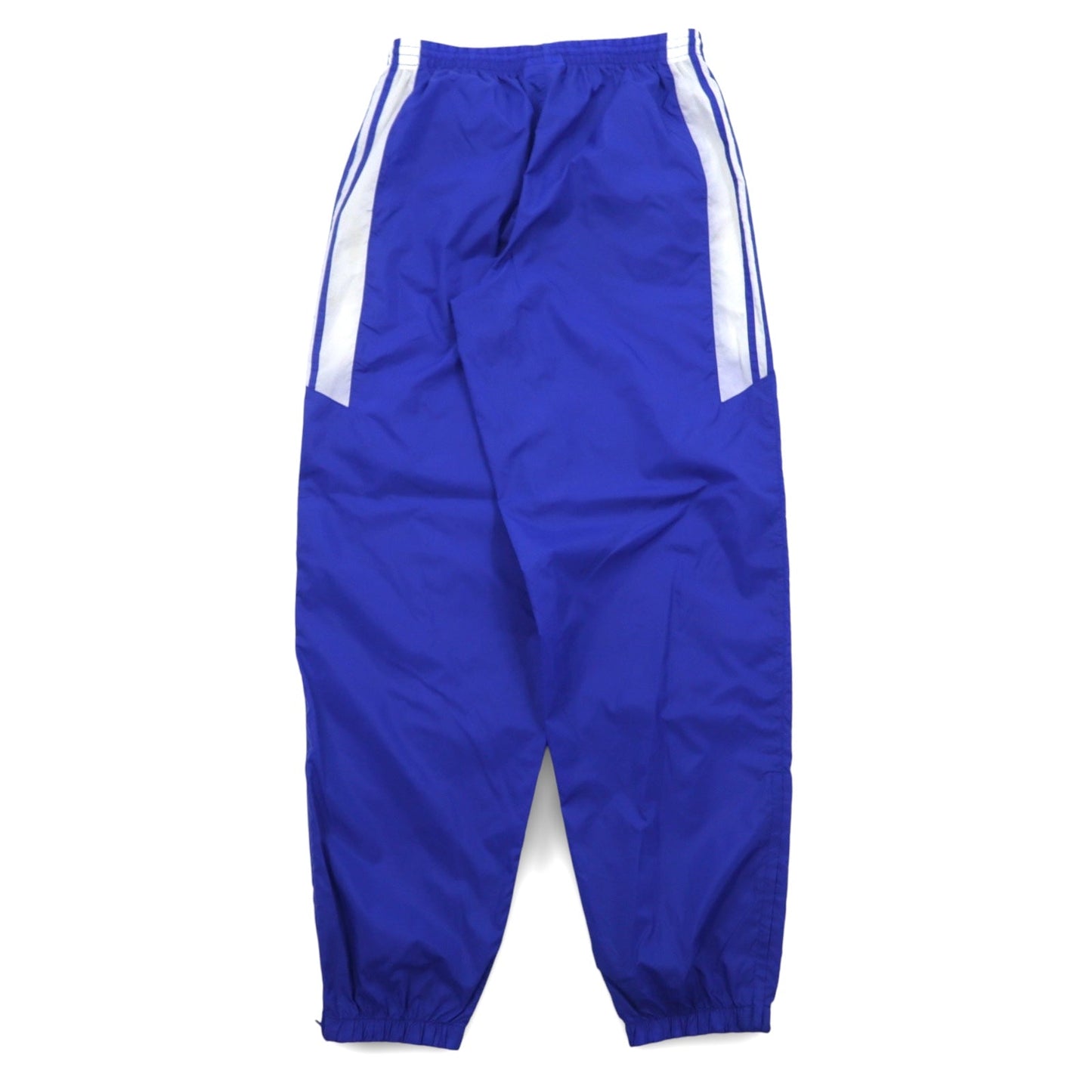 adidas 90s International Flag Tag Nylon Track Pants Jersey Size L Blue 3-Stripes