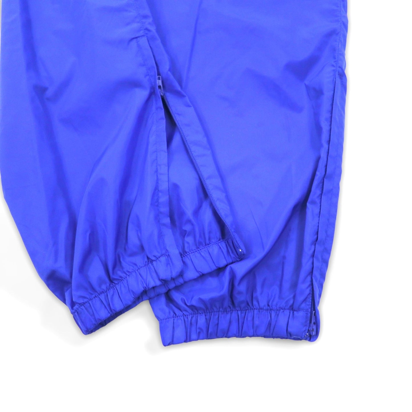 adidas 90s International Flag Tag Nylon Track Pants Jersey Size L Blue 3-Stripes