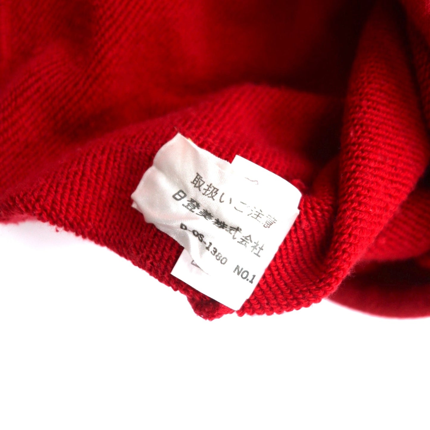 CHAPS RALPH LAUREN 90年代 ハーフジップ スウェット L レッド コットン ドローコード