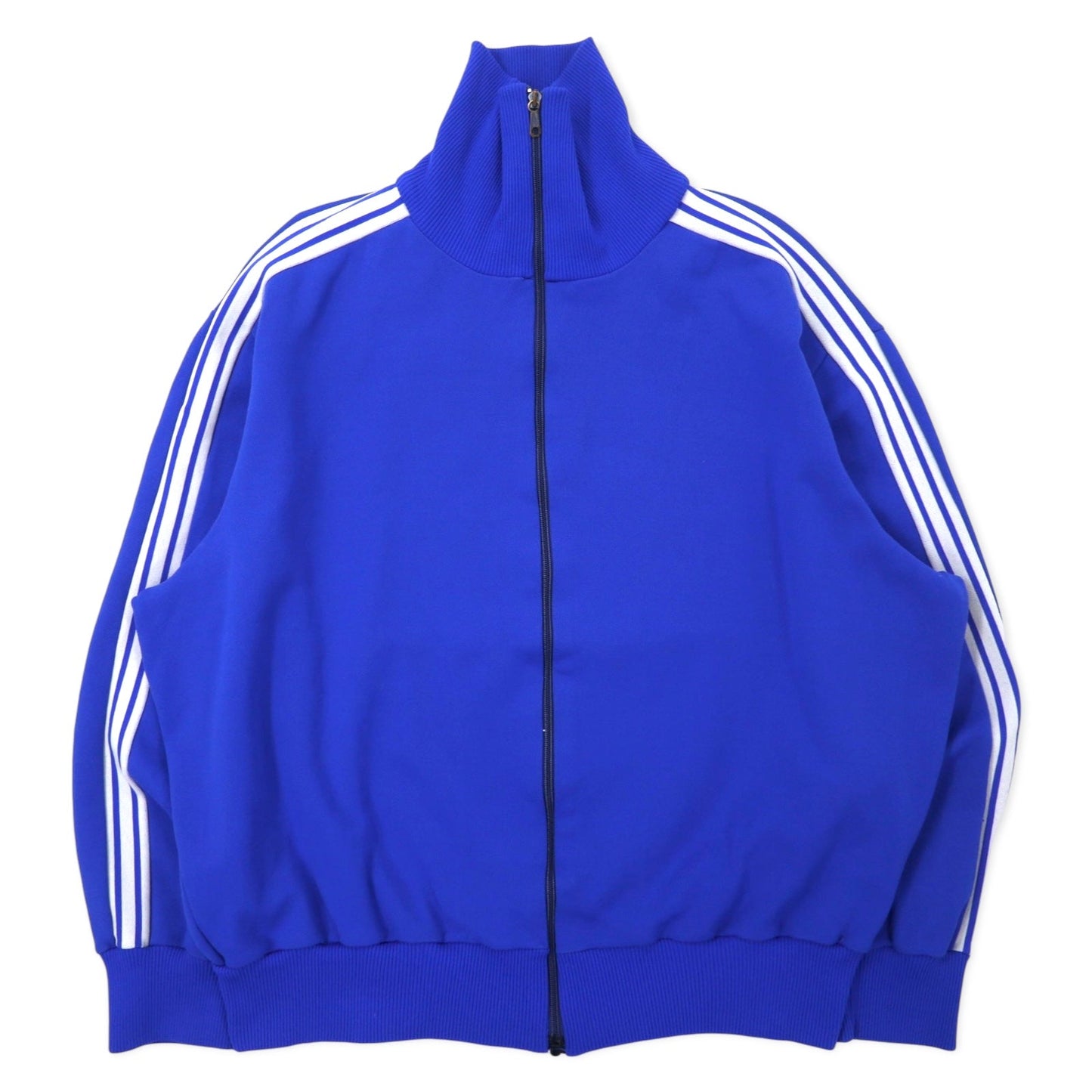 adidas 旧ユーゴスラビア製 70年代 トラックジャケット ジャージ 5 ブルー ポリエステル 3ストライプス