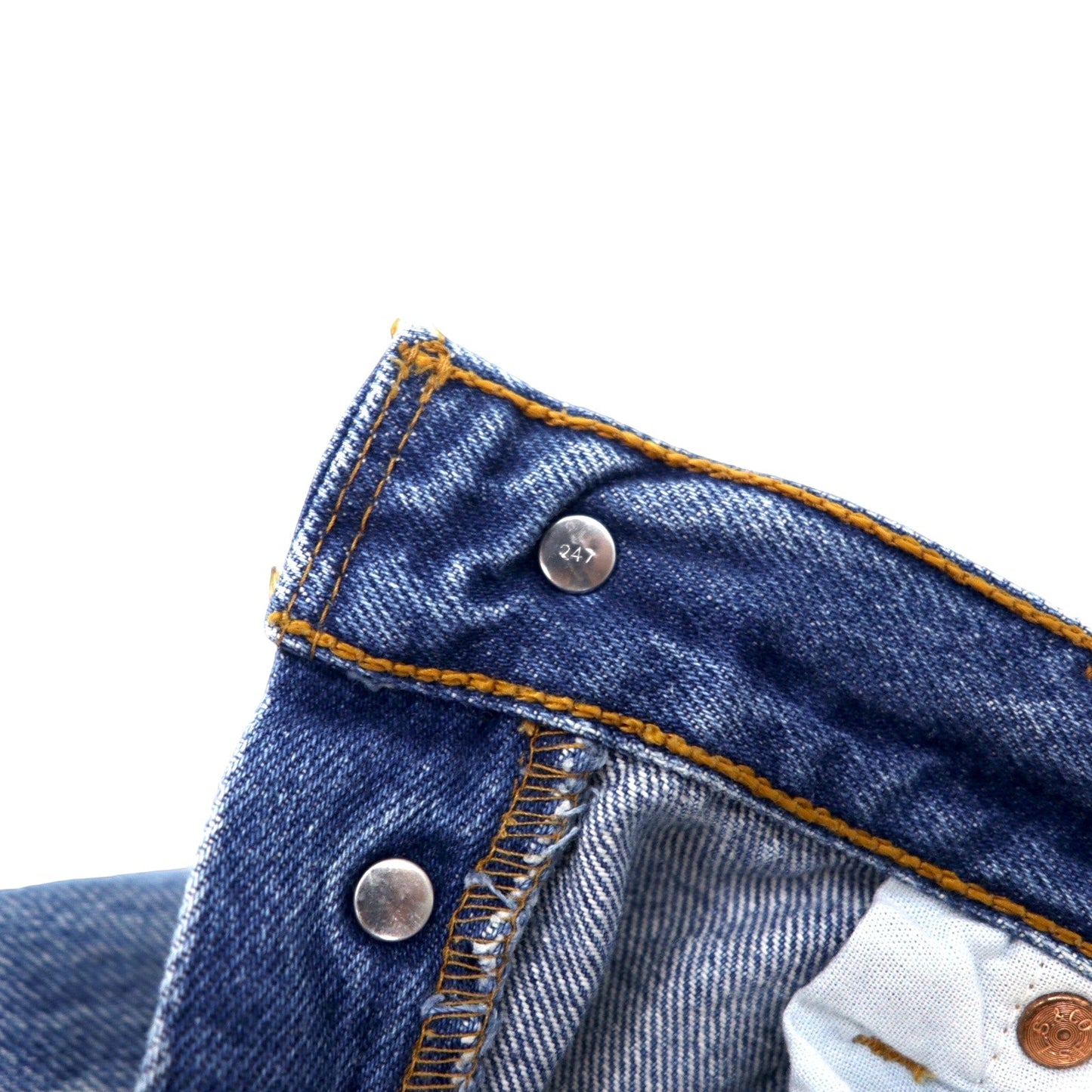 Levi's Euro Levi's 501 Denim Pants, Size 32, Blue, Cotton, Button Back 247, Button Fly, 501-0114, Made in Turkey
