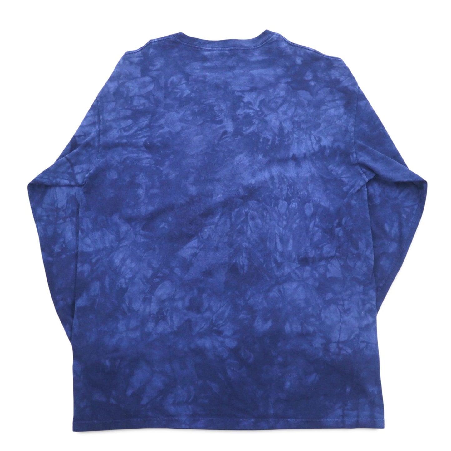 THE MOUNTAIN Long Sleeve T-Shirt, XXL, Navy, USA Tie-Dye, Stars and Stripes, Eagle, Made in Mexico