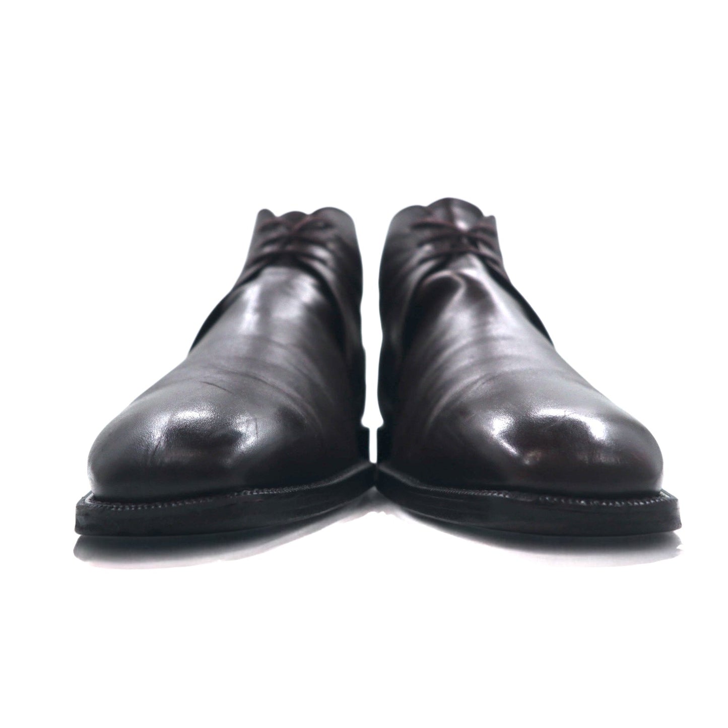 BURBERRY チャッカブーツ アンクルブーツ 27cm ブラウン レザー BU1520