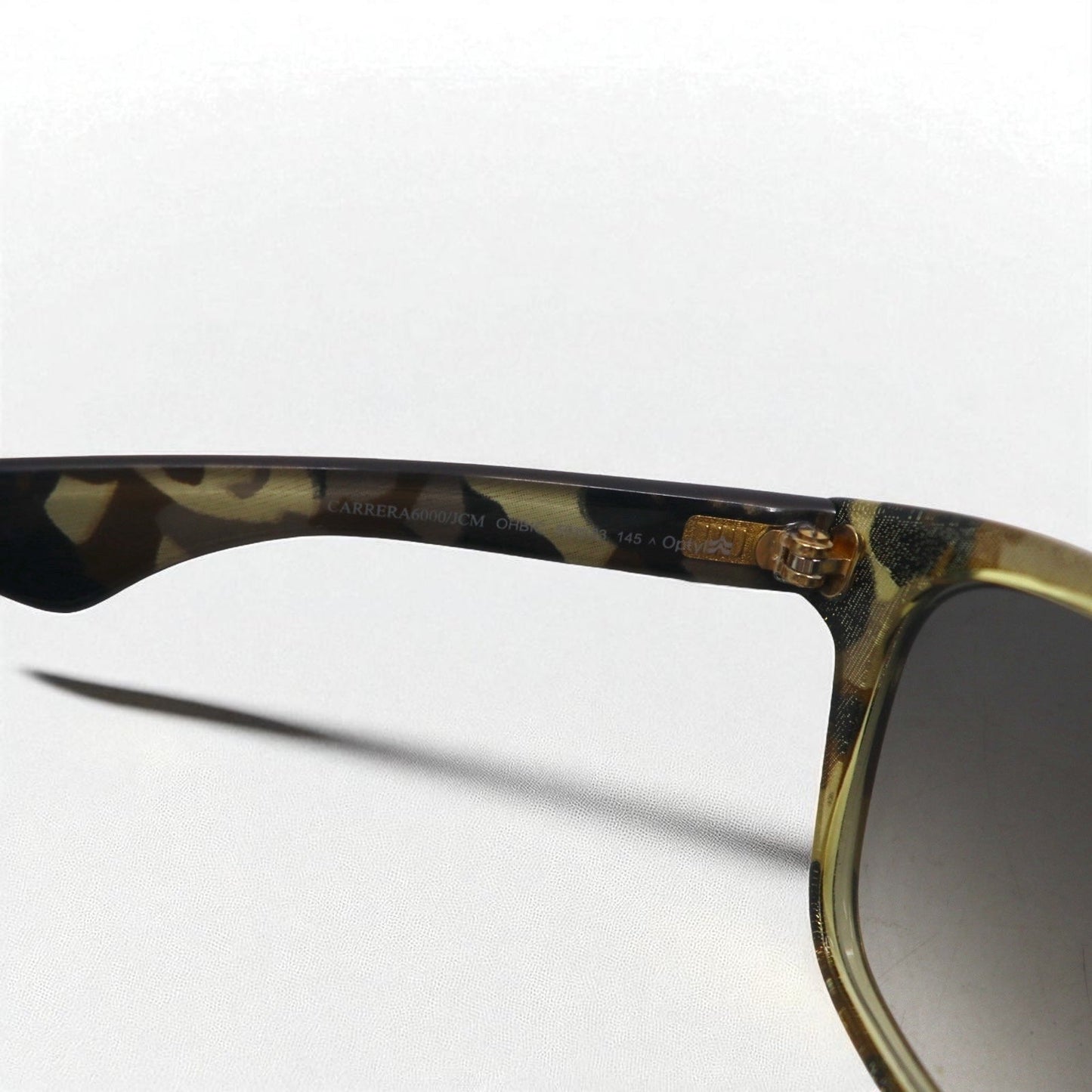 CARERRA BY JIMMY CHOO ウェリントン サングラス ブラウン カモフラ OHBIC 50-23 145 スロベニア製