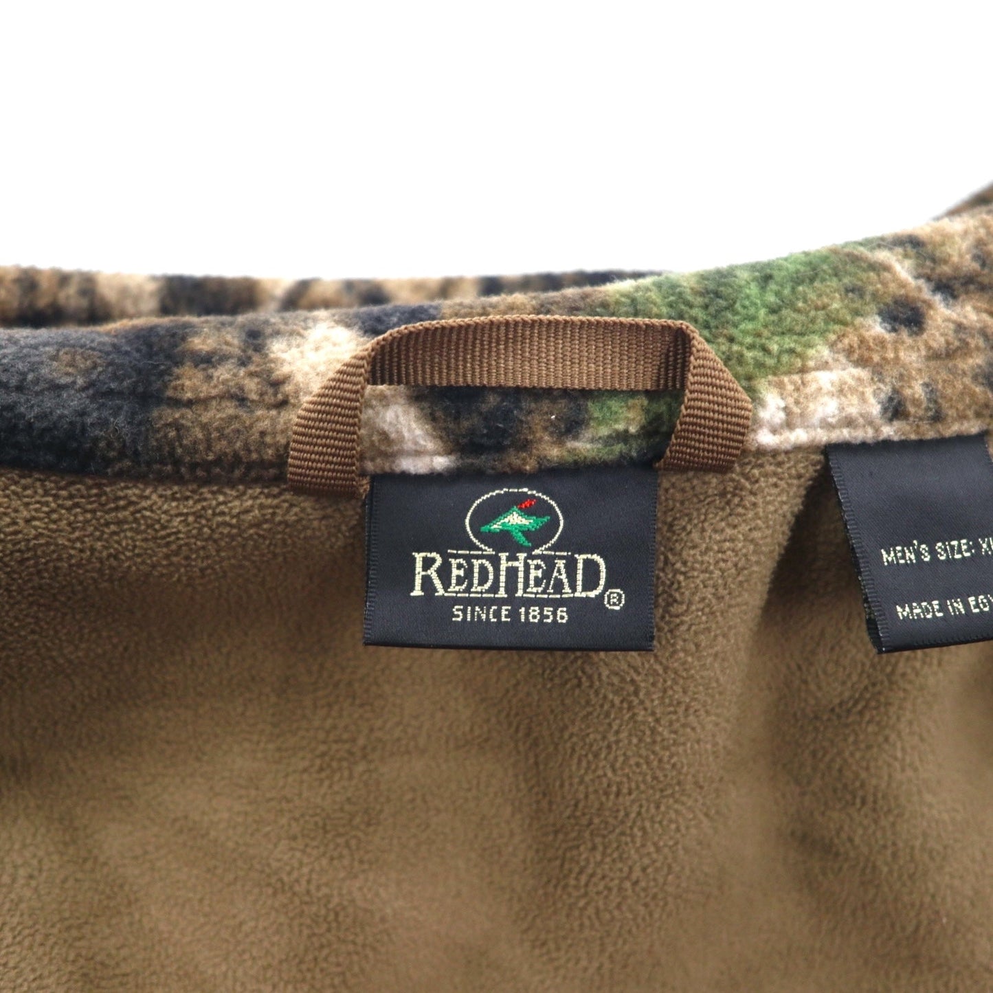 RED HEAD リアルツリーカモ フリースジャケット XL カーキ WINDPROOF 撥水 ジップアップ