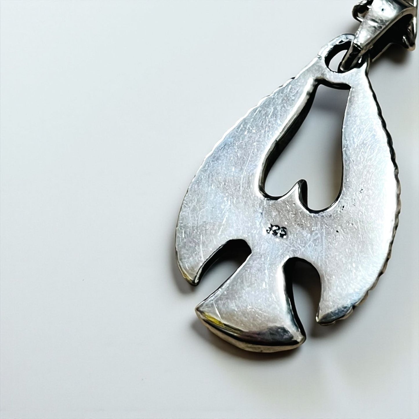 Vintage Silver Thunderbird Necklace インディアンジュエリー シルバー ネックレス イーグル SILVER 925 ホピチェーン