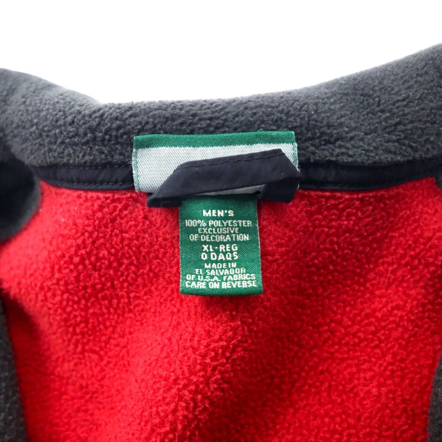 L.L.Bean 90年代 フルジップ POLARTEC フリースジャケット XL レッド ポリエステル 山タグ エルサルバドル製
