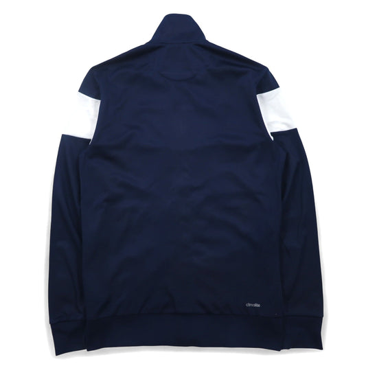 adidas SPORT ESSENTIAL 3ストライプ トラックジャケット ジャージ M ネイビー CLIMALITE クライマライト