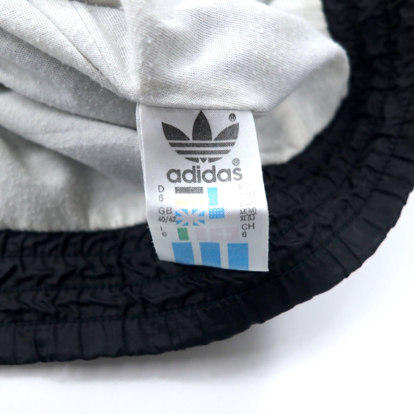 Adidas 90s Nylon Windbreaker Jacket F180 Black Trefoil Logo Silver Tag Oversized