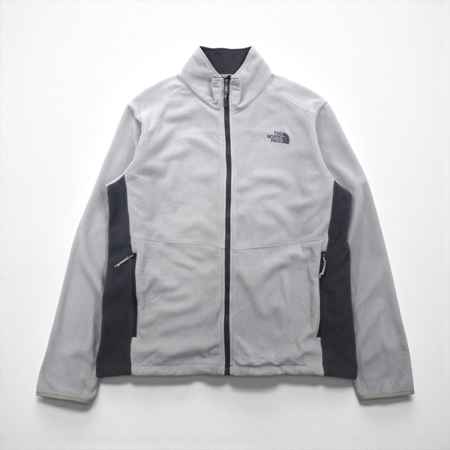THE NORTH FACE ポーラテック POLARTEC フリースジャケット L グレー ドローコード A7SP US規格