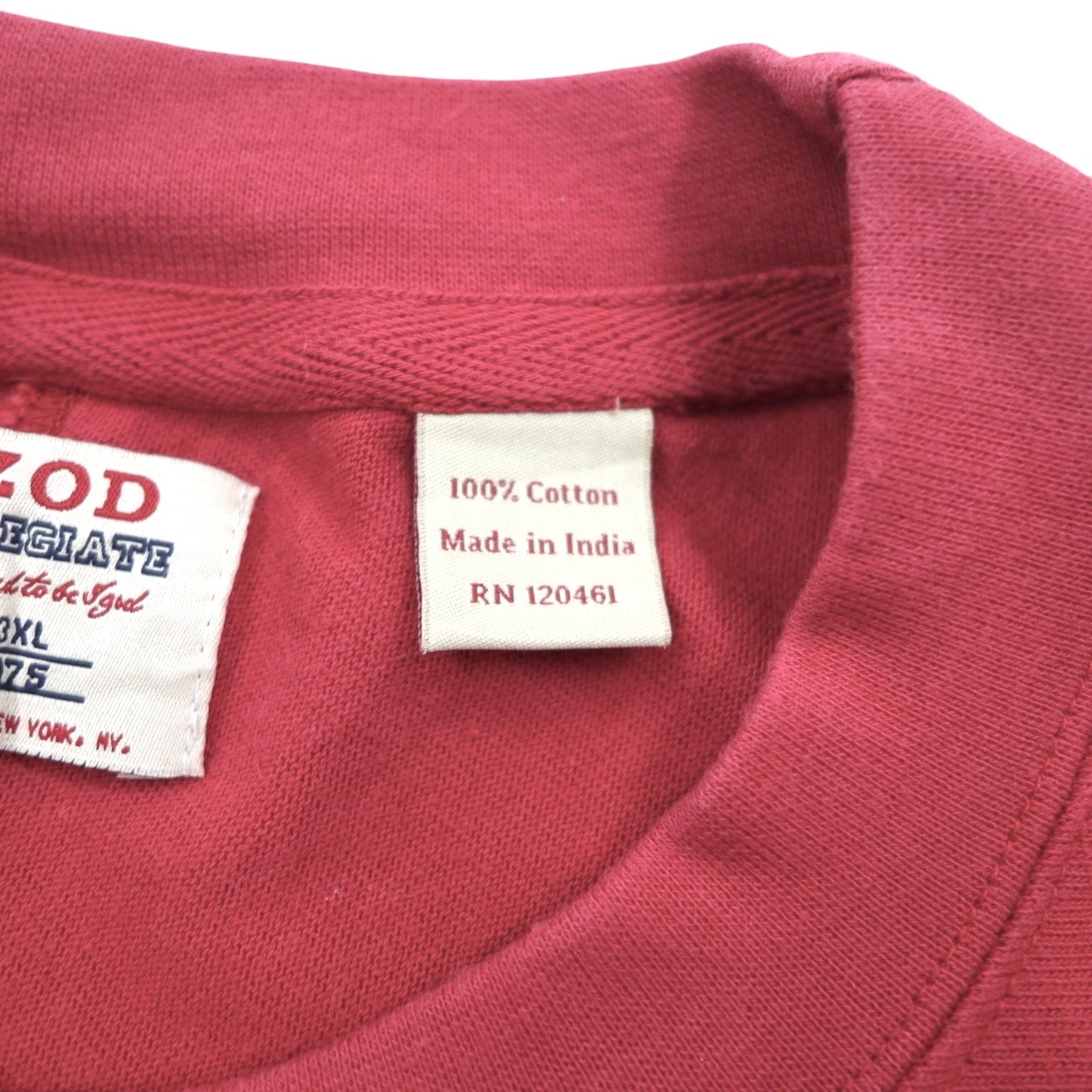 IZOD カレッジ ロングスリーブTシャツ ロンT 3XL レッド コットン ALABAMA UNIVERSITY