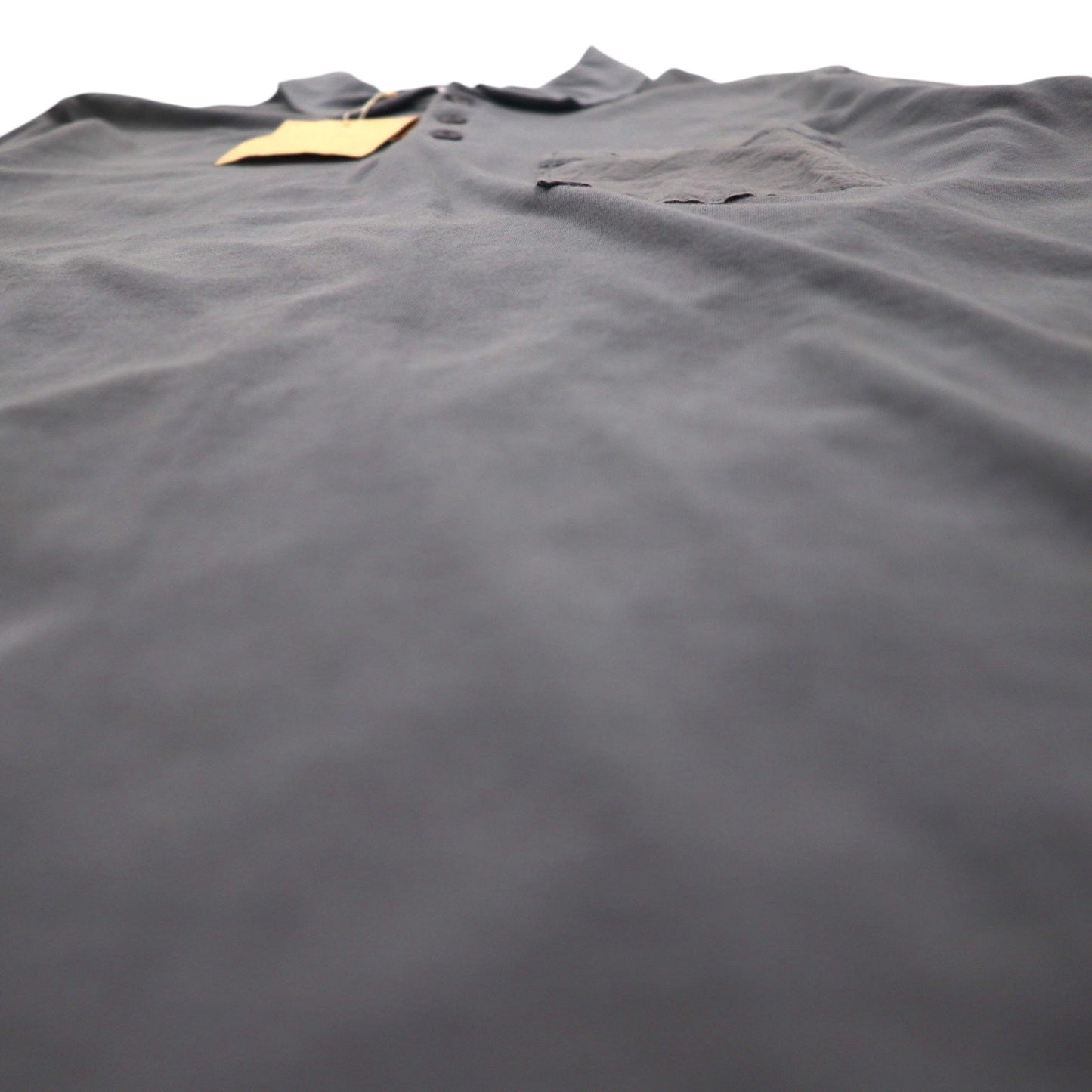 SUBTLE Polo Shirt, Size Small, Gray, Chest Pocket, Silver and Gold, Made in Japan, Unused
