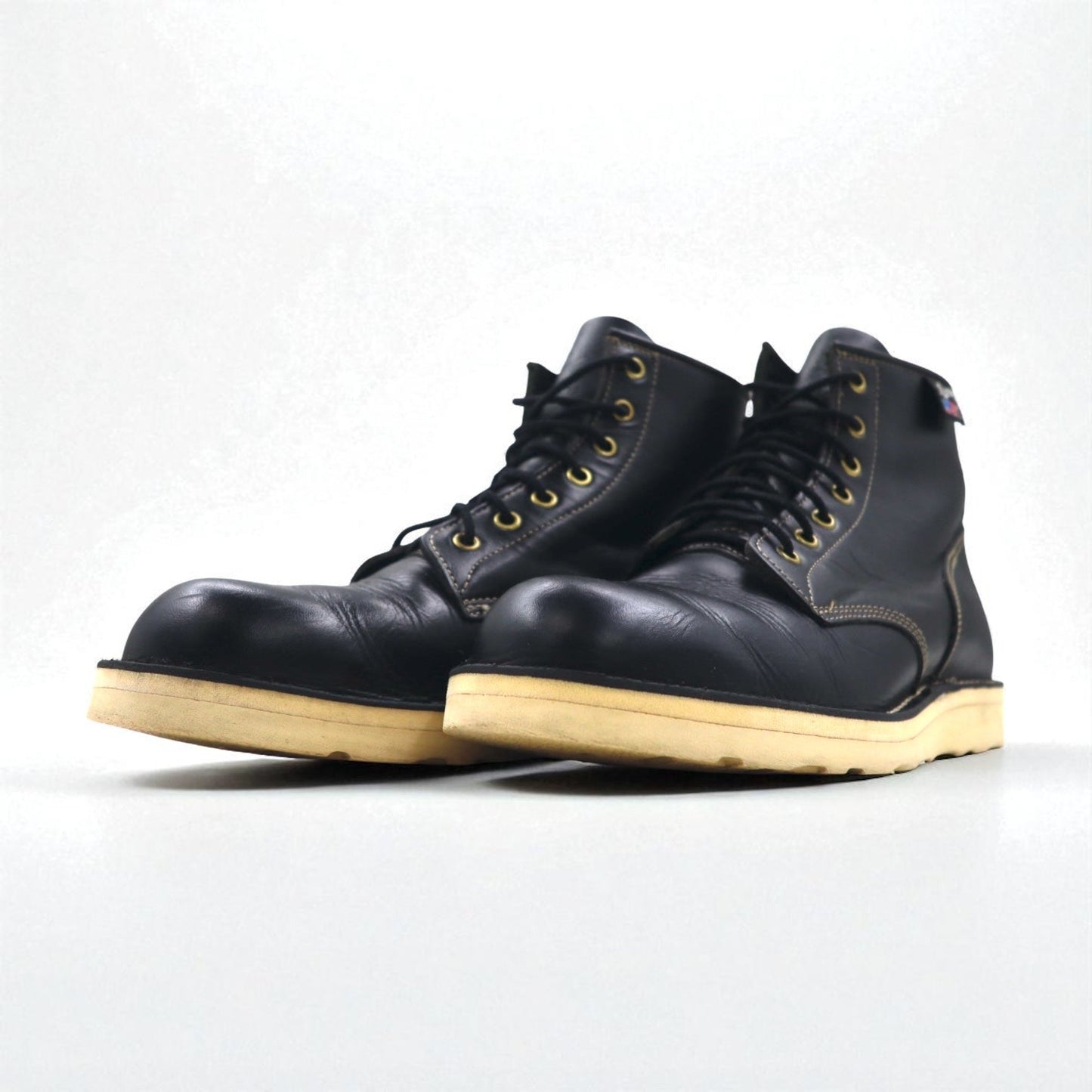 Danner レースアップブーツ ワークブーツ 27cm Vibramソール ブラック レザー PAULINE D4124