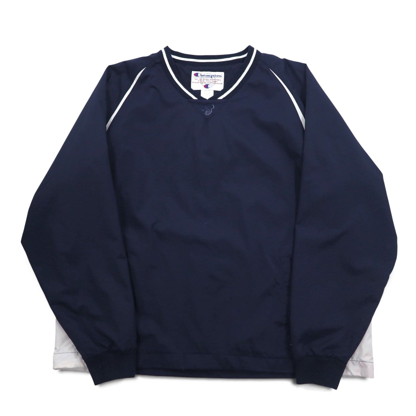 Champion 90s Ribbed Piste Pullover Nylon Jacket, XL, Navy
