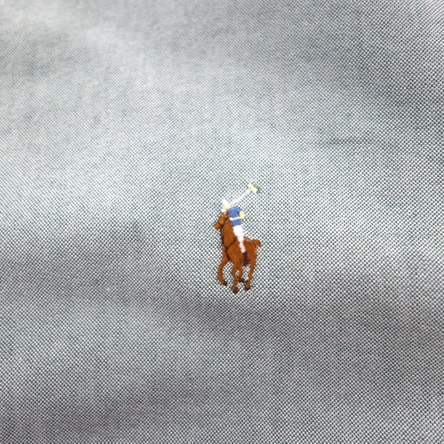 Ralph Lauren 90年代 オックスフォード ボタンダウン シャツ XL グリーン YARMOUTH スモールポニー刺繡
