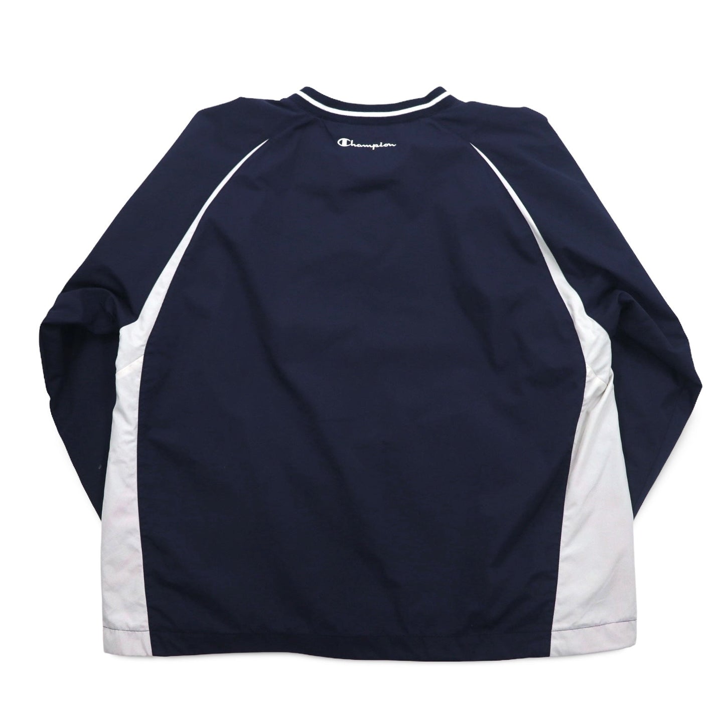 Champion 90s Ribbed Piste Pullover Nylon Jacket, XL, Navy