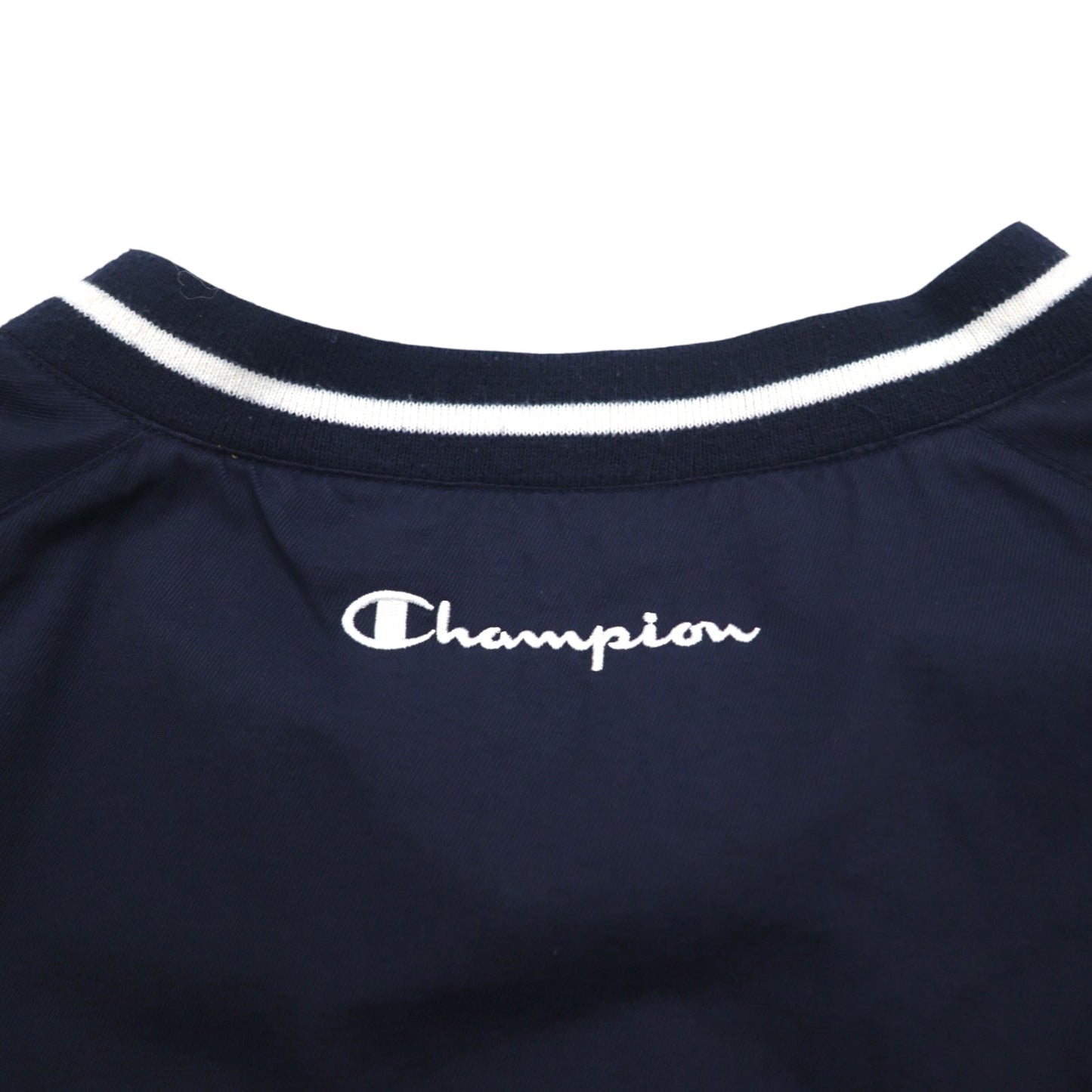 Champion 90s Ribbed Piste Pullover Nylon Jacket, XL, Navy