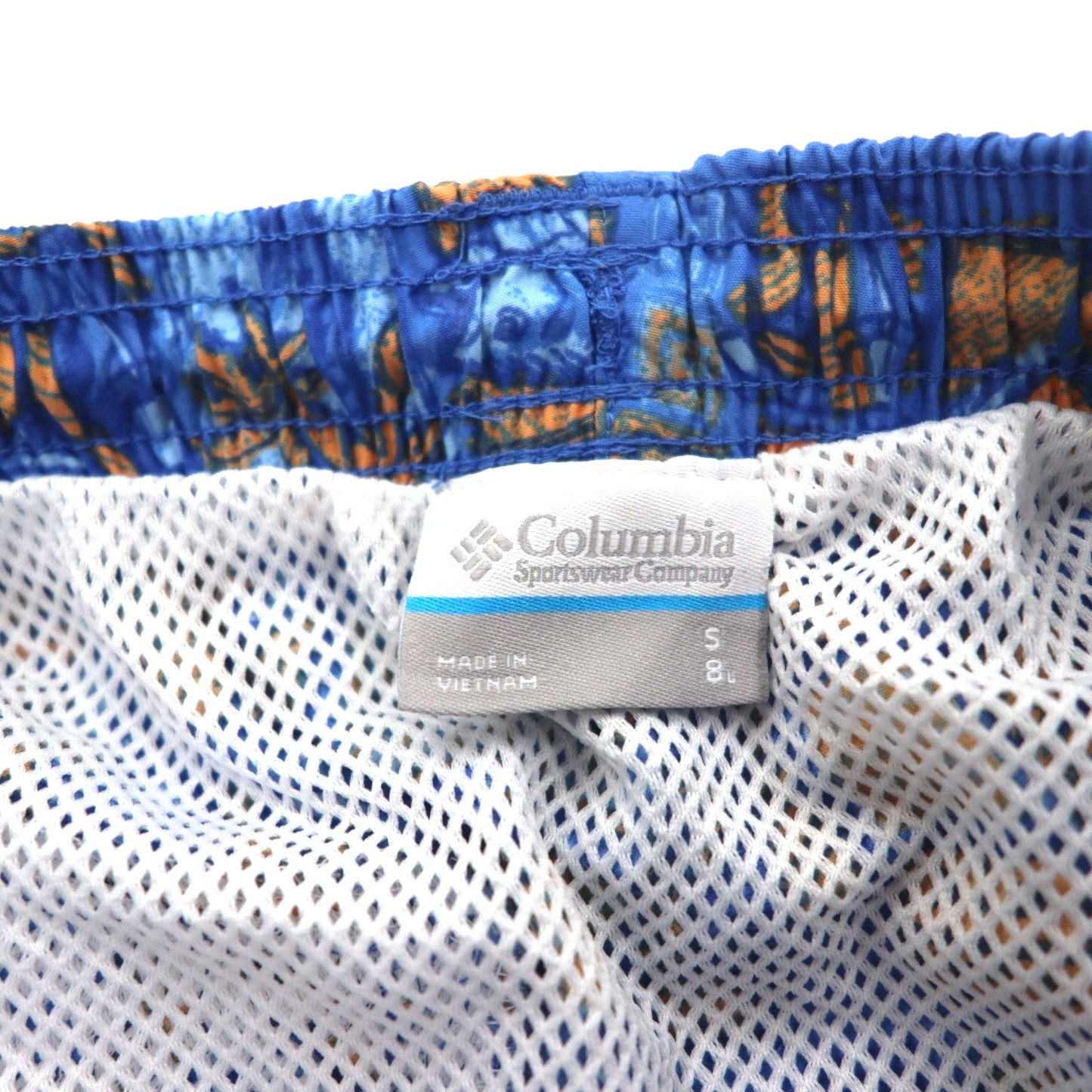 Columbia PFG Amphibious Super Back Cast Water Shorts, Size Small, Blue, All-Over Print, Nylon, FM1107