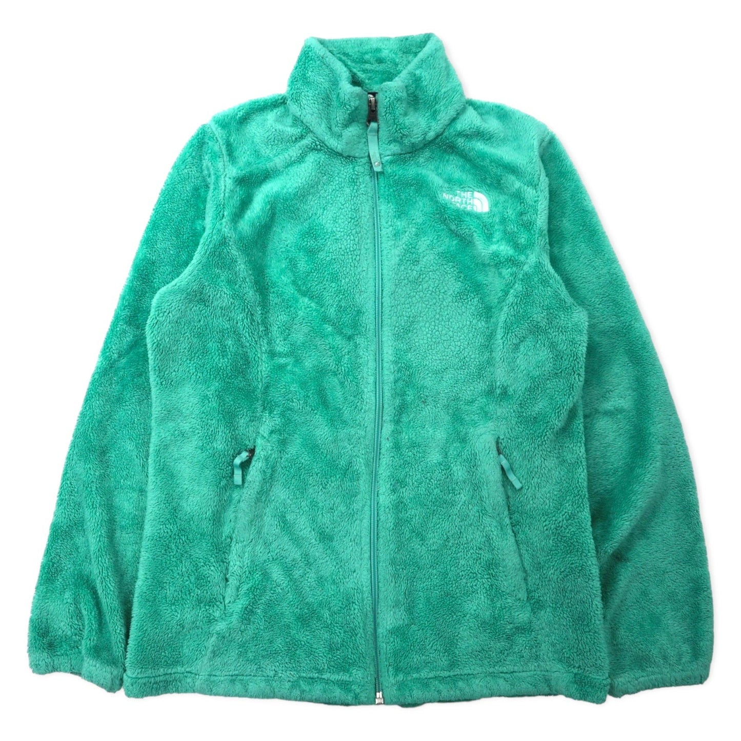 THE NORTH FACE シェルパ フリースジャケット L グリーン ポリエステル ロゴ刺繍