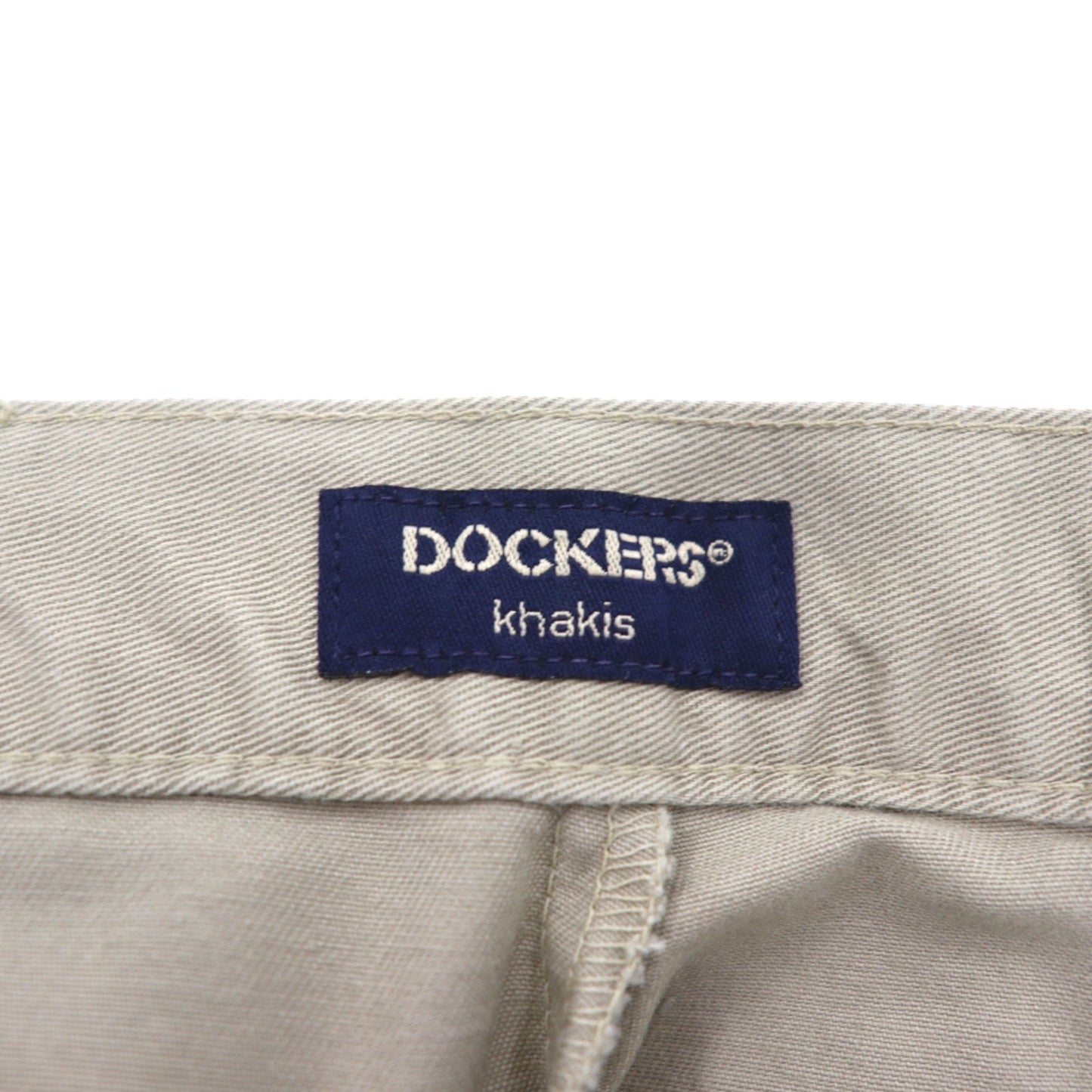 DOCKERS (Levi's) khakis 2000s Tucked Wide Chino Pants, Size L, Beige, Cotton