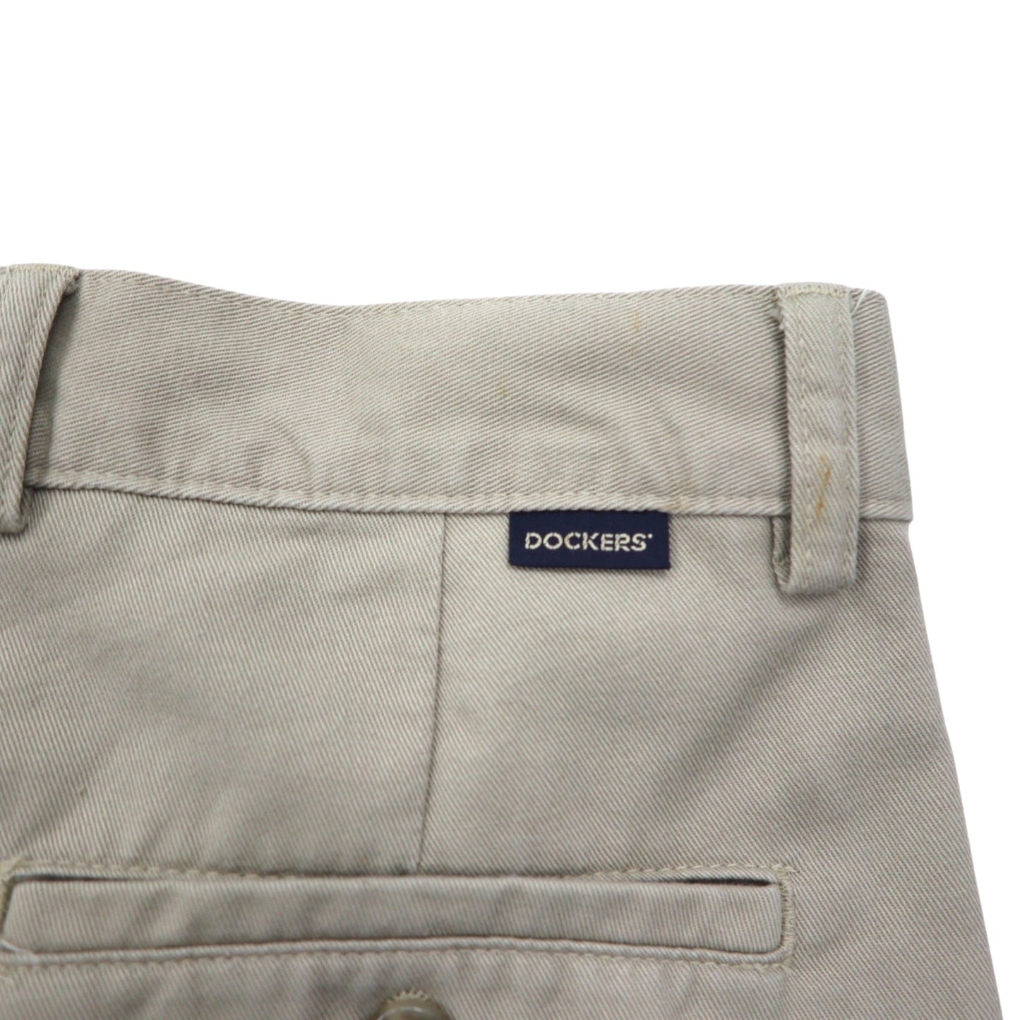 DOCKERS (Levi's) khakis 2000s Tucked Wide Chino Pants, Size L, Beige, Cotton