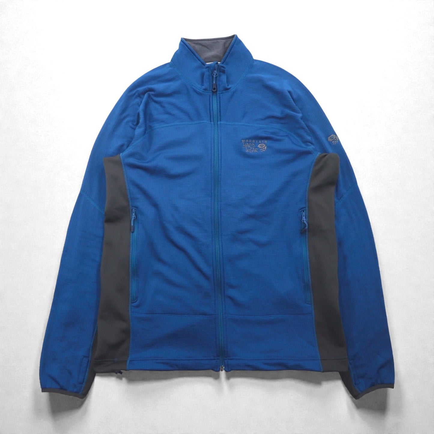 MOUNTAIN HARDWEAR ポーラテック POLARTEC フリースジャケット L ネイビー DESNA GRID FULL ZIP JACKET OM6454