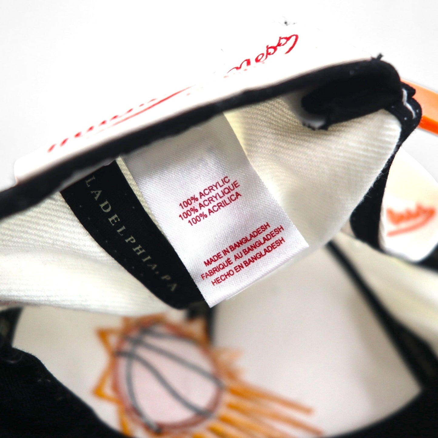 Mitchell & Ness NBA Phoenix Suns Two-Tone Snapback Baseball Cap, Free Adjustable Fit, White and Orange
