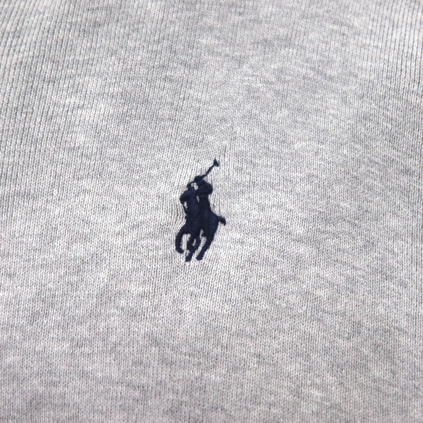 Polo Ralph Lauren Vネック ピマコットン ニット セーター L グレー スモールポニー刺繡