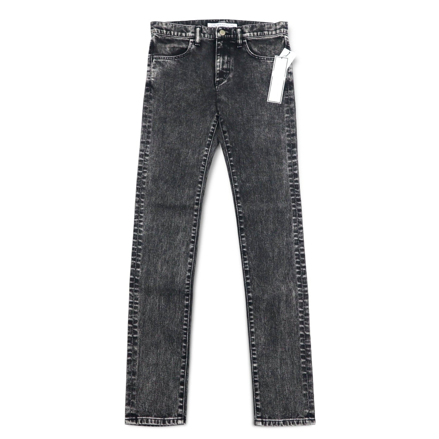 JOHN LAWRENCE SULLIVAN ケミカルウォッシュ スキニー デニムパンツ L ブラック グレー 2B011 14-48 日本製 未使用品