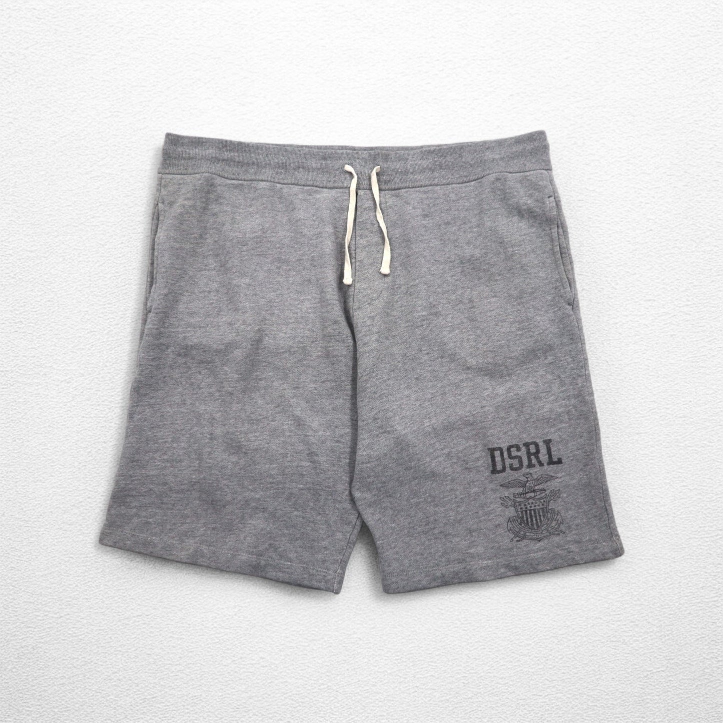 DENIM & SUPPLY RALPH LAUREN スウェット ショートパンツ ハーフパンツ L グレー 染み込みプリント DSRL