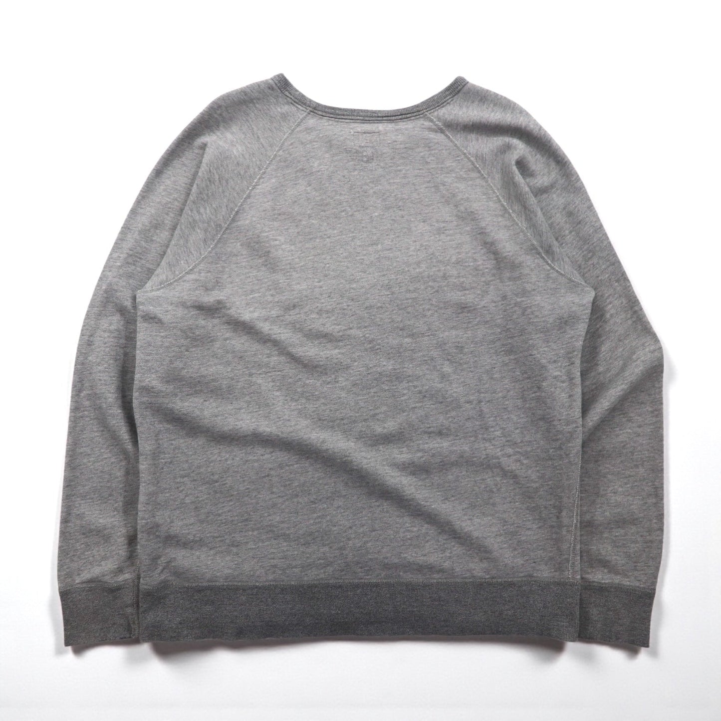 J.CREW 前V ヴィンテージ加工 ブランク スウェット トレーナー L グレー VINTAGE FLEECE クルーネック