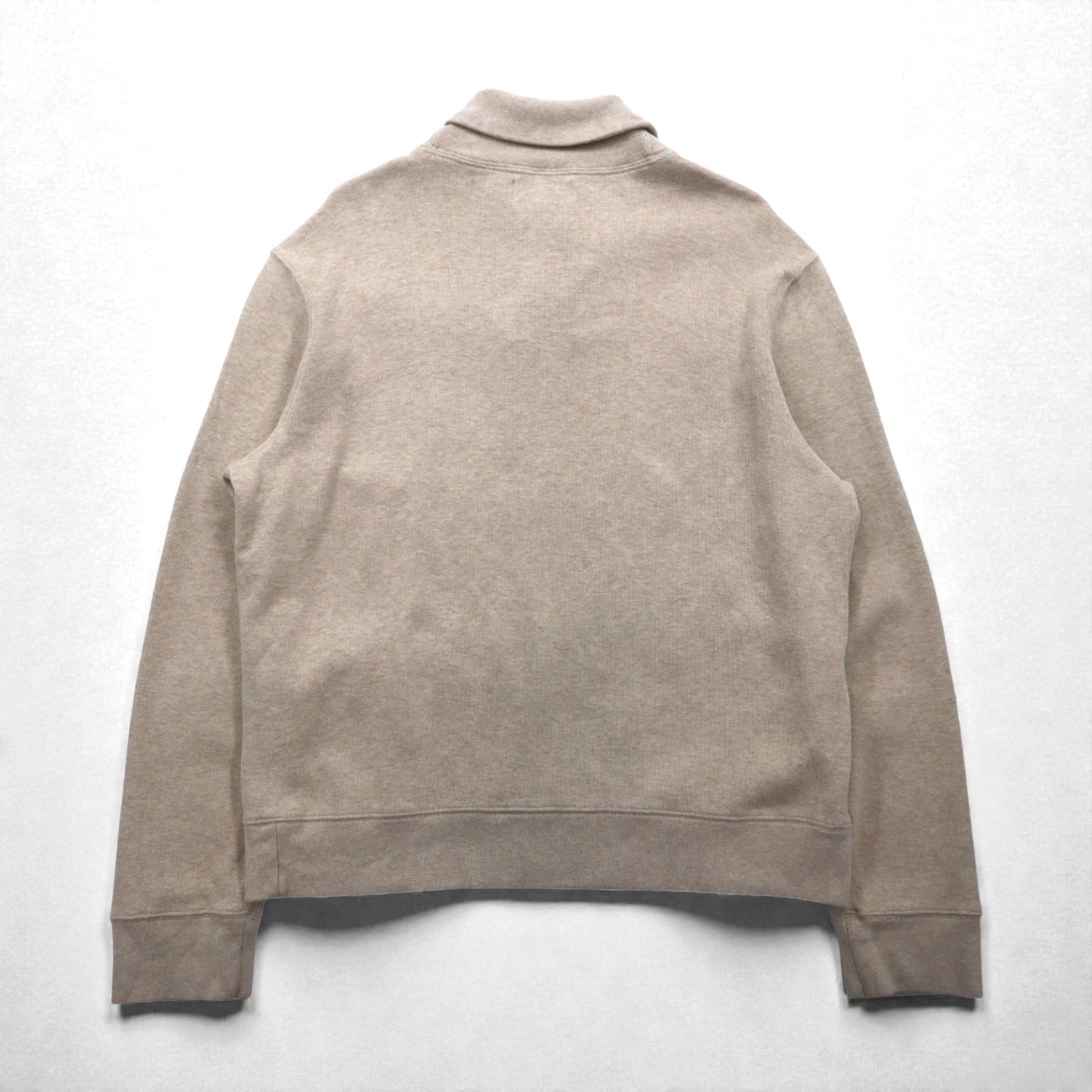 Polo Ralph Lauren 90年代 ショールカラー スウェット トレーナー XL ベージュ スモールポニー刺繡